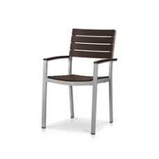 Dining Arm Chair Kessler Silver / Espresso